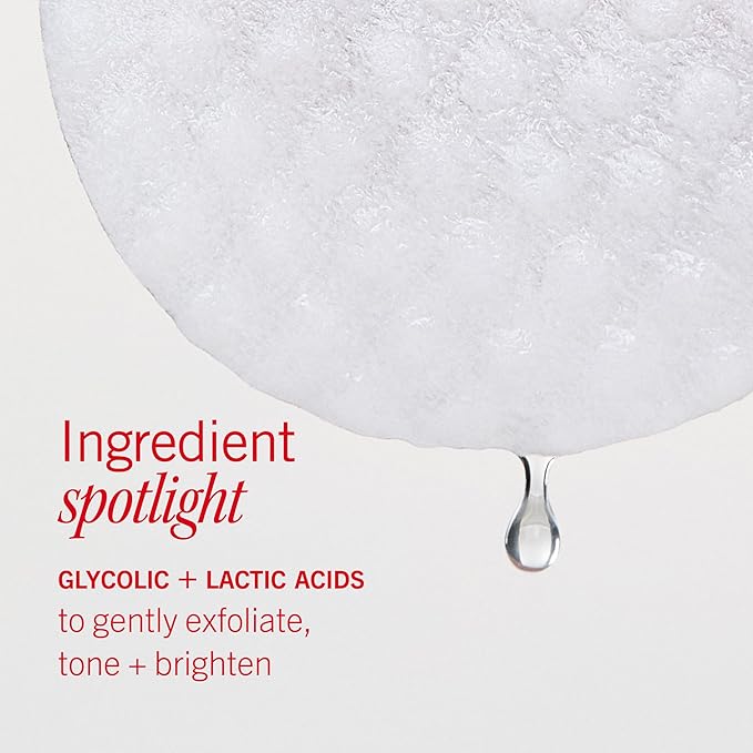 First Aid Beauty - Facial Radiance Pads with Glycolic & Lactic Acids, Daily Exfoliating Pads with AHA, Visibly Smaller Pores, Help Tone & Brighten Skin, One-Step Makeup Prep, Compostable, 90ct