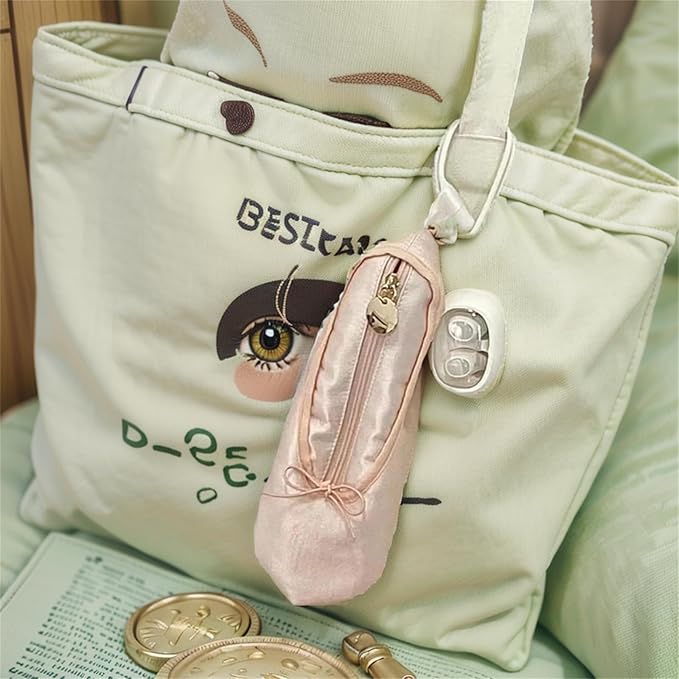 CECKQUE Ballet Pointe Shoe Makeup Bag Dance Recital Gifts for Girls
