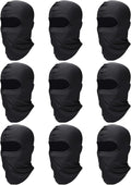SATINIOR 9 Pack Ski Mask for Men Balaclava Full Face Shiesty Mask Breathable Summer Windproof Hood for Motorcycle Snowboard