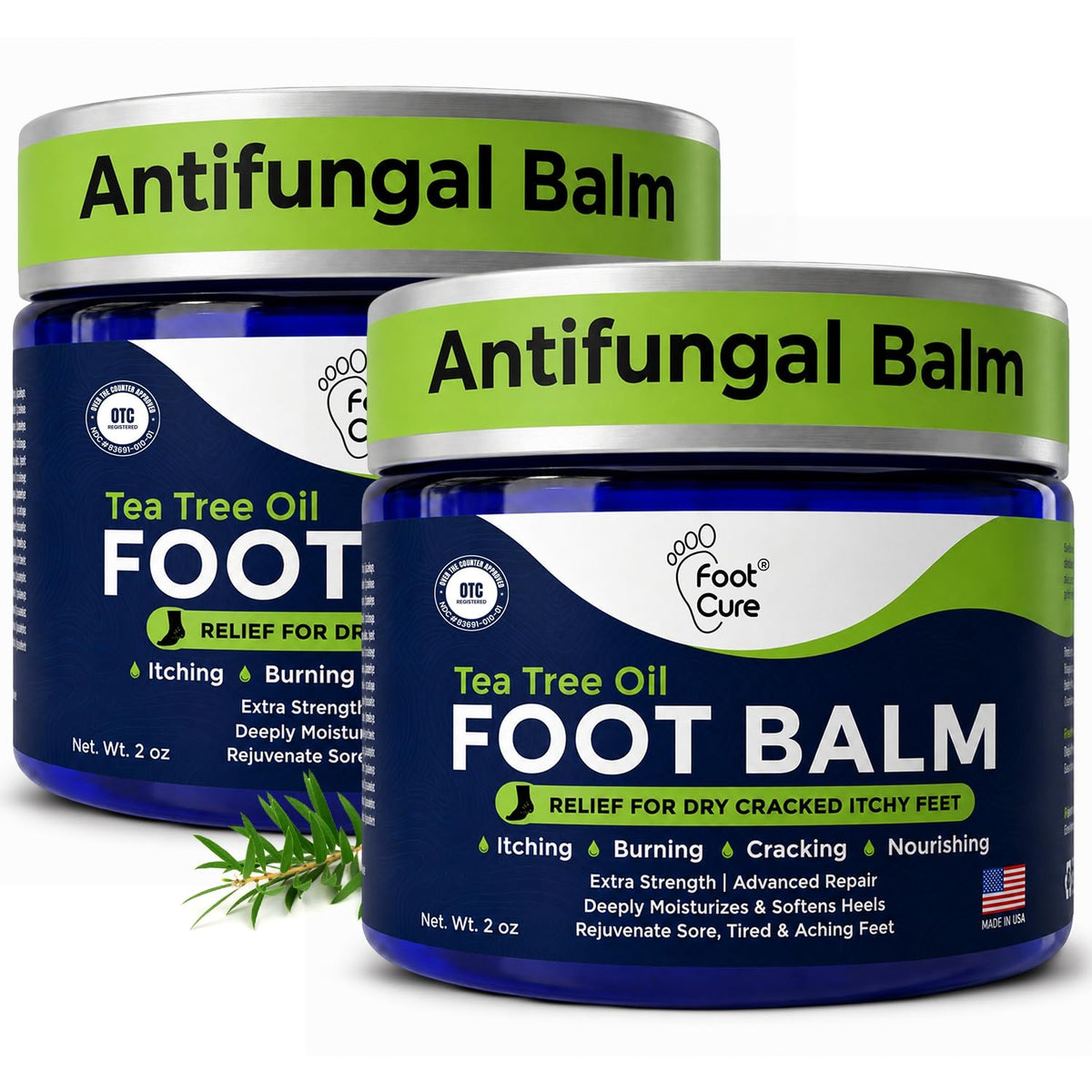 Antifungal Cream for Athletes Foot, Jock Itch, Ringworm, Dry Cracked Heel