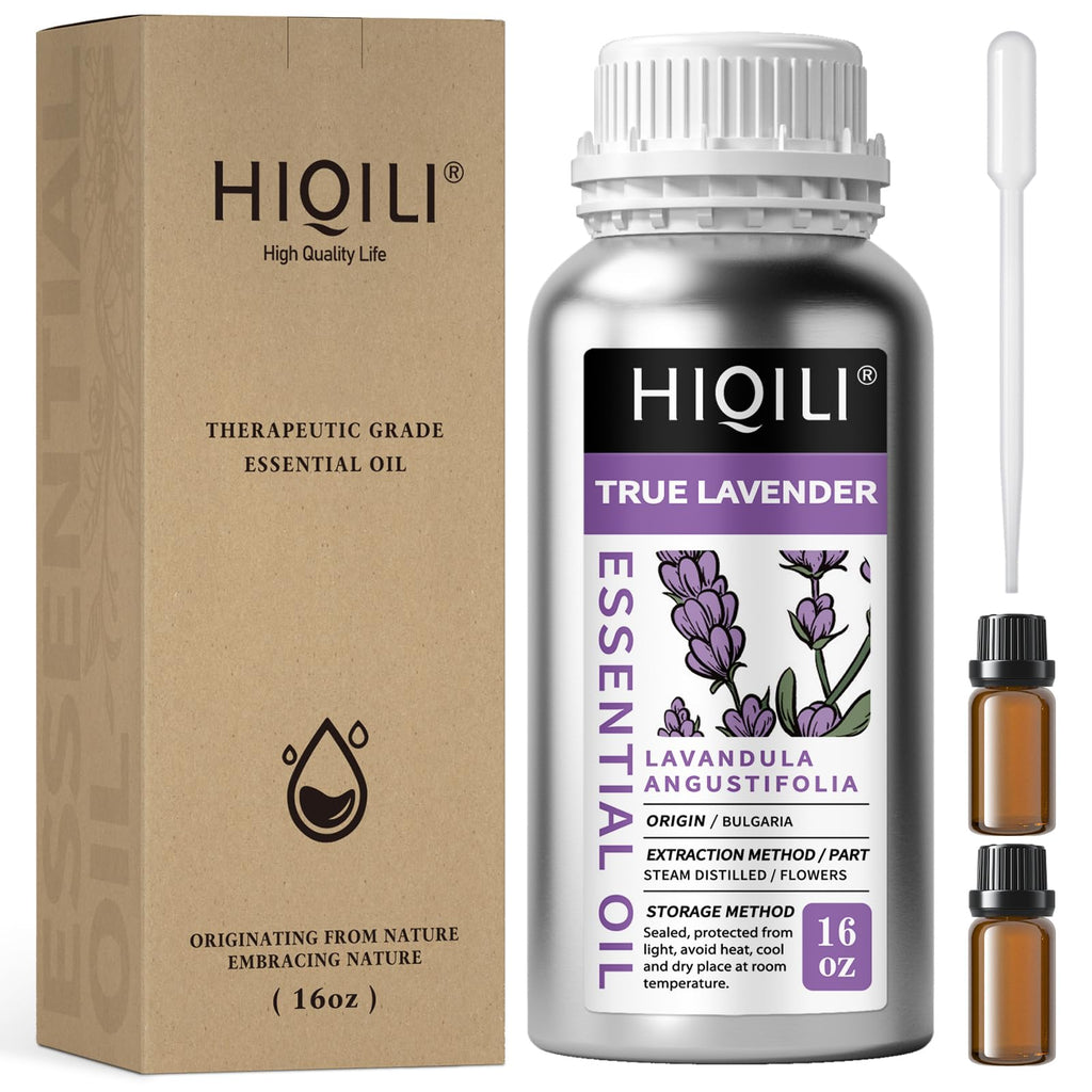 HIQILI Lavender Essential Oil for Aromatherapy, Candle & Soap Making