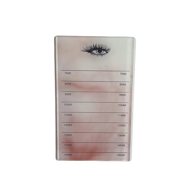 10 Layers Acrylic Eyelash Storage Box,Eyelash Holder Extension Tool,Makeup Organizer False Eyelashes Glue Pallet Holder, Grafting Eye lashes Close-Packed Display with 10 Pallets (Yellow Marble)