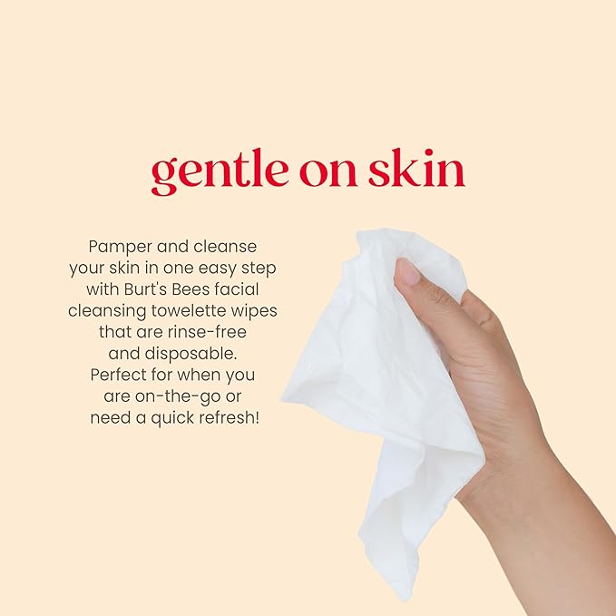 Burt's Bees Soothing Fragrance Free Facial Towelettes, 30 ct.,