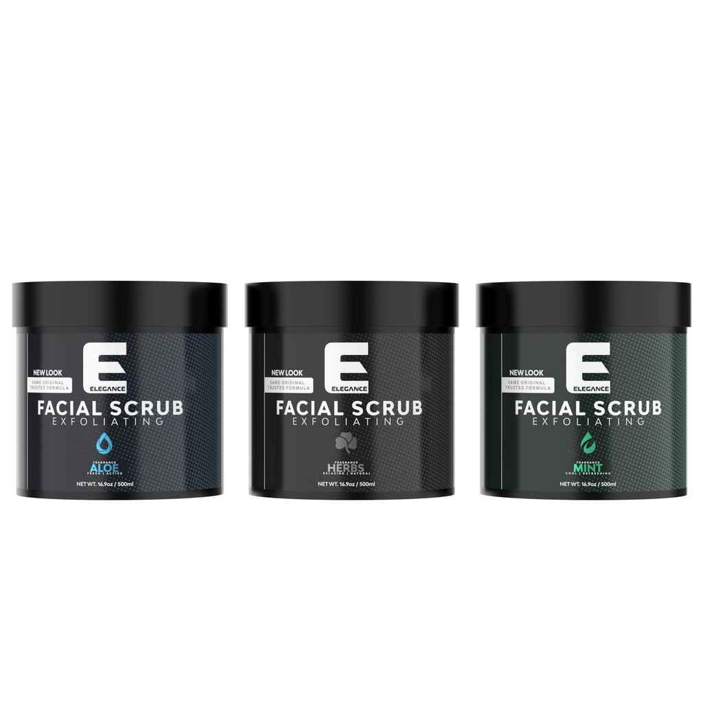 Elegance Natural Face Scrub, 16.9 Oz, Aloe Vera Based Facial Scrub, Exfoliate and Eliminate Impurities for a Healthy and Hydrated Glowing Skin