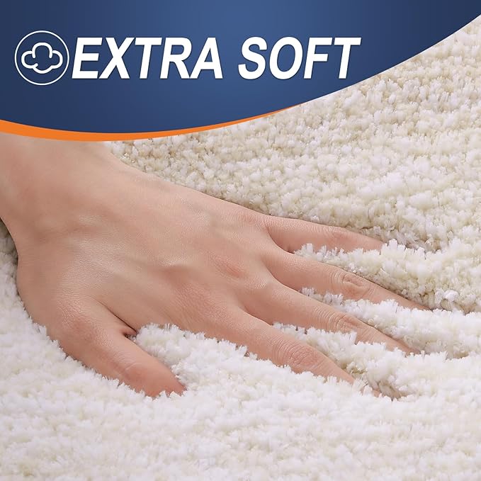 OLANLY Microfiber Bathroom Rugs Sets 3 Piece, 36"x24"+24"x16"+24"x20"