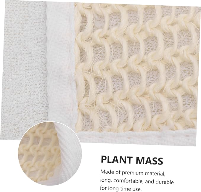 PartyKindom 2pcs Exfoliating Bath Bands Double-Sided Scrubber for Back Wash Strap Bath Body Strap Exfoliating Towel Wash Strip