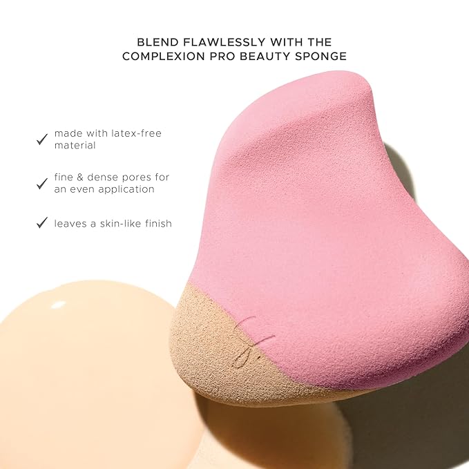 Strokes Beauty Lab Original Beauty Blender Makeup Sponge Applicator for Powder, Cream & Liquid, Beauty Tools Puff, Streak Free Application, Vegan, Cruelty Free Made in USA, Pink