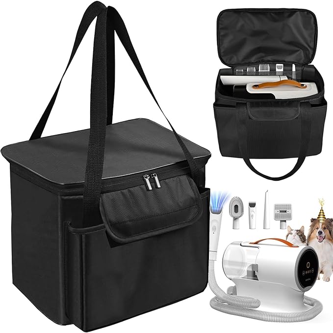 Carrying Bag for Dog Grooming Vacuum, Portable Outdoor Pet Hair Vacuum Travel Carrier Case Bag Compatible with AIRROBO, Oneisall, Dog Grooming Vacuum