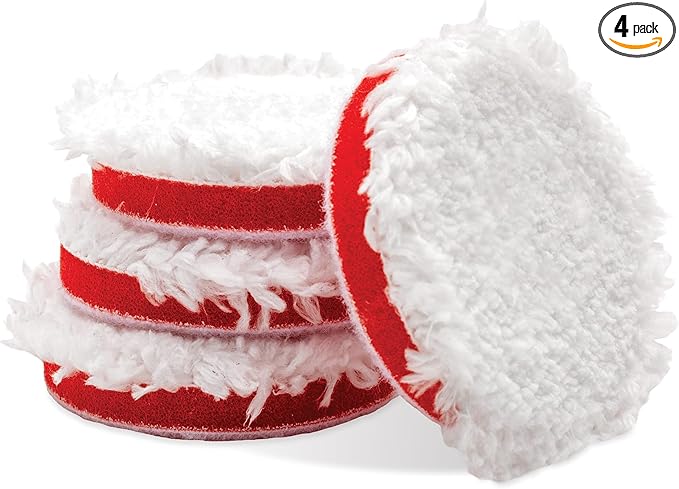Griot's Garage BOSS 2” Microfiber Pads for Car Polishing and Detailing, Buffing Pads for Moderate and Severe Scratch Removal, Set of 4
