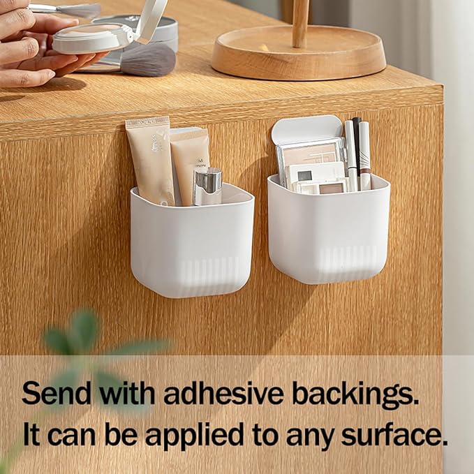 MORNITE Magnetic Cup Holder Storage Rack, Magnetic Locker Organizer for Fridge Pen, Holder for Laundry, Board, Desks, Dresser, Pink