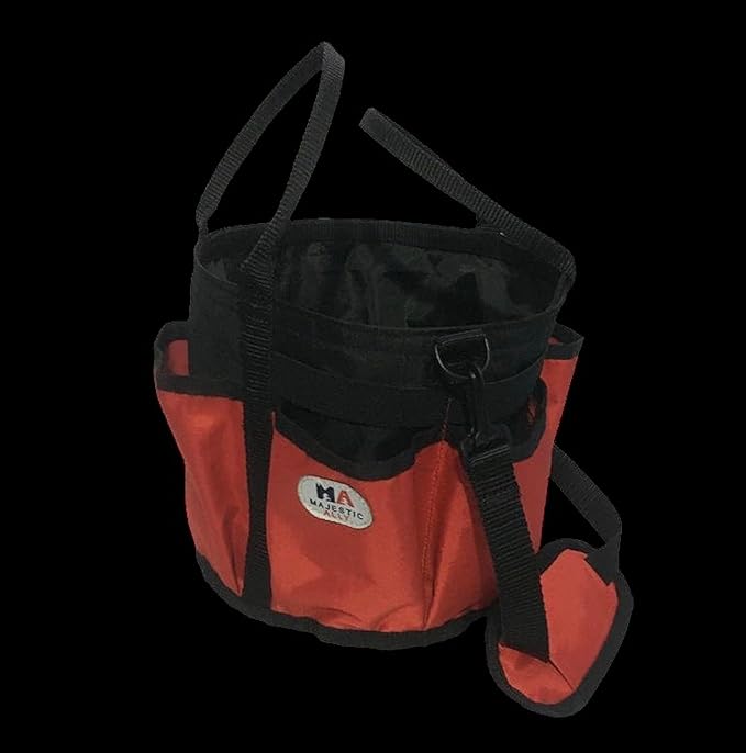 Majestic Ally horse Grooming Organizer Tote Bag (Red)