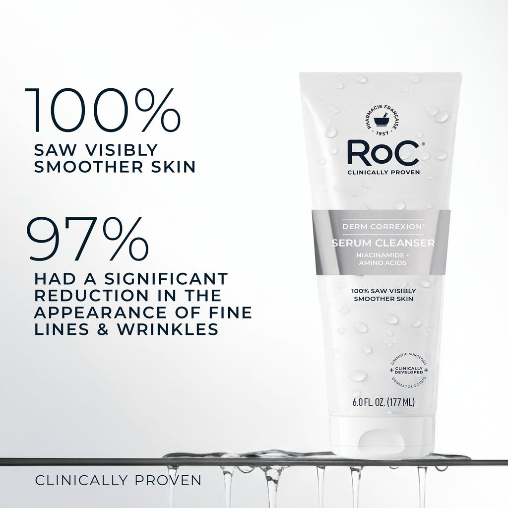 RoC Derm Correxion Serum Facial Cleanser with Niacinamide and Amino Acids