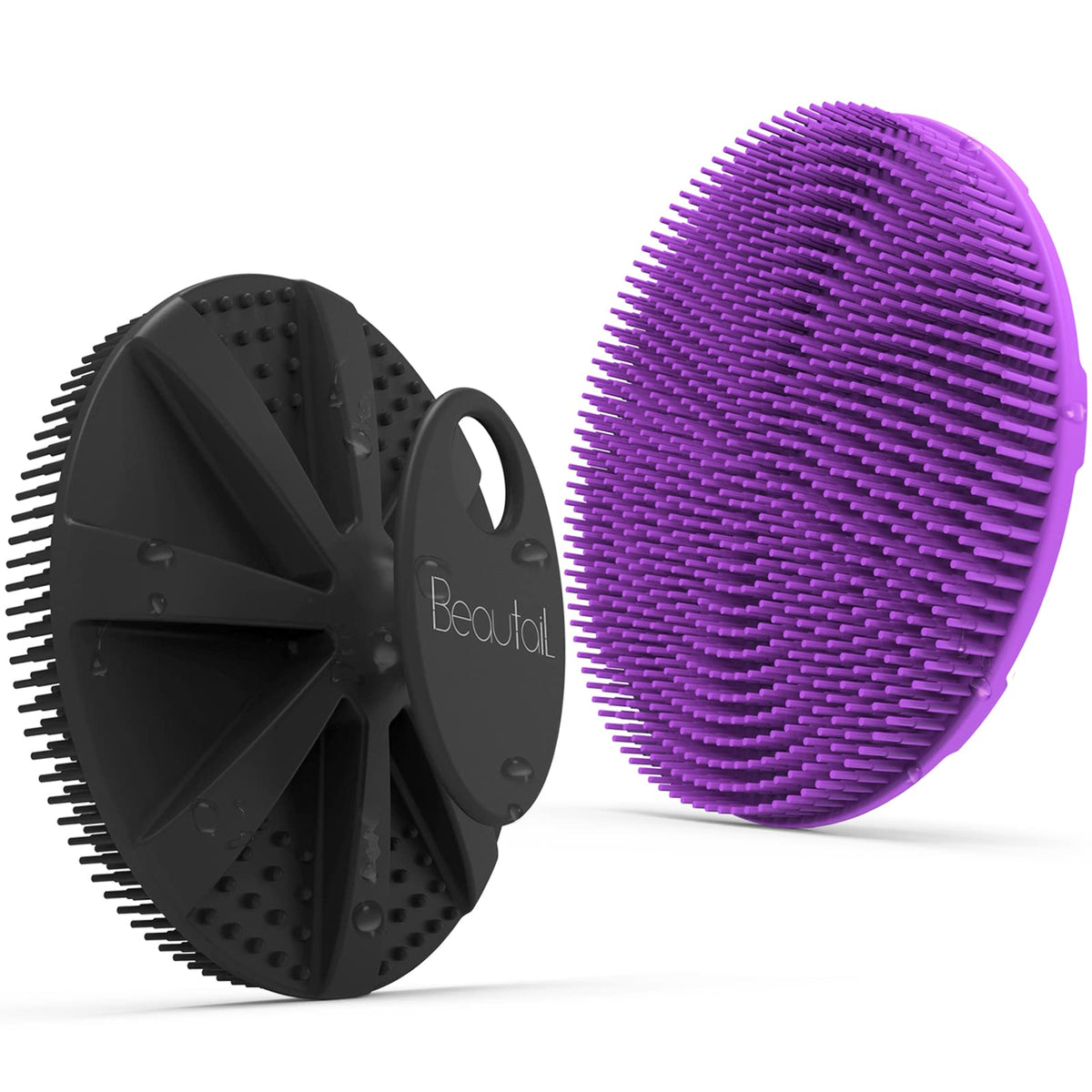 Silicone Body Scrubber, BEAUTAIL Gentle Exfoliating Brush for All Skin Type