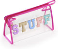 Clear Sunscreen Bag, Waterproof Makeup & Toiletry Pouch for Travel Beach