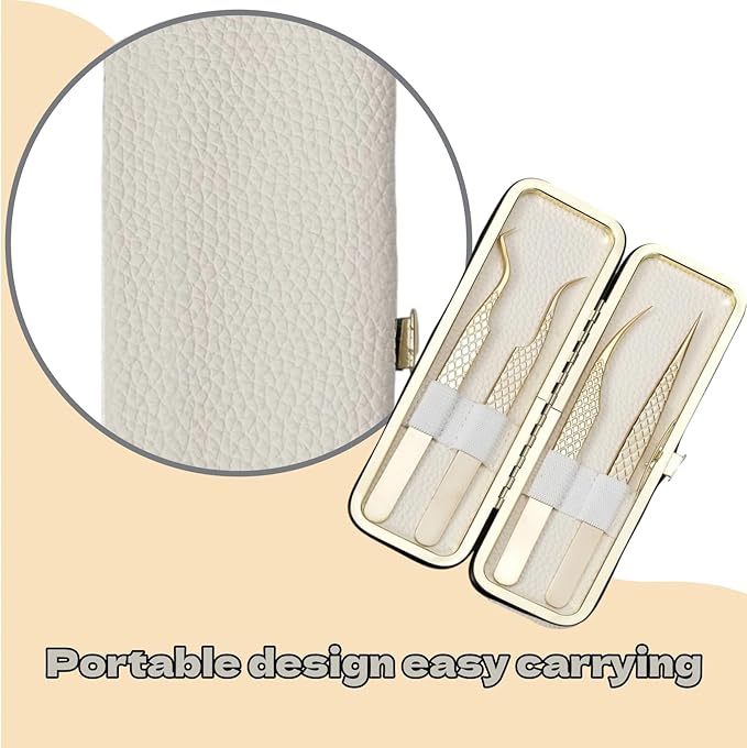 LiYjichng Lash Organizer Compact White Eyelash Storage Case