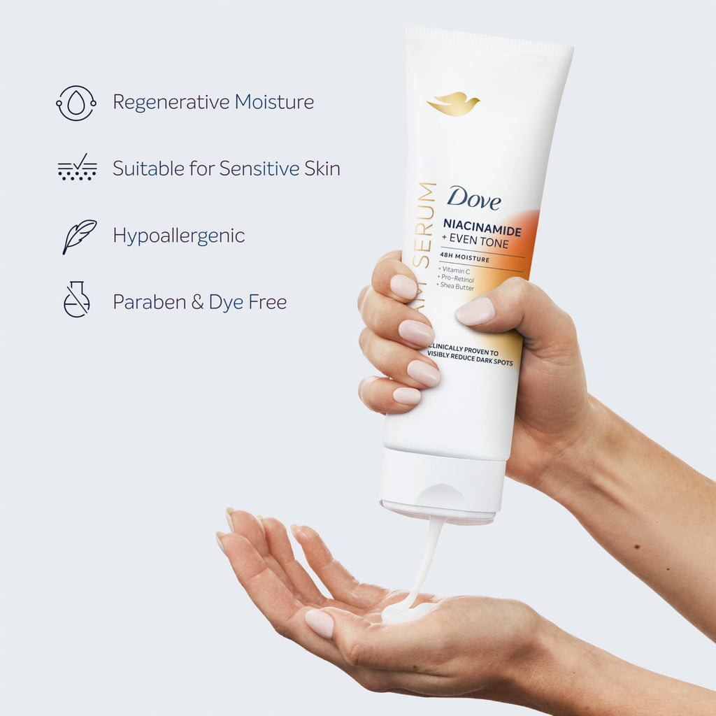 Dove Body Cream Serum Niacinamide + Even Tone for Dark Spots 8oz