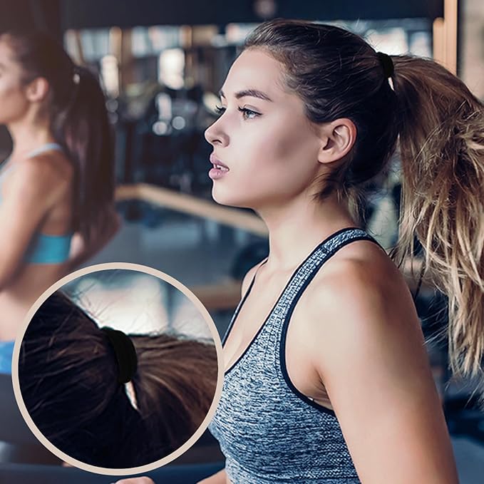 FVOLREM Hair Accessories, 190PCS No-Damage Thick Seamless Hair Elastics in Neutral Colors for Women and Girls