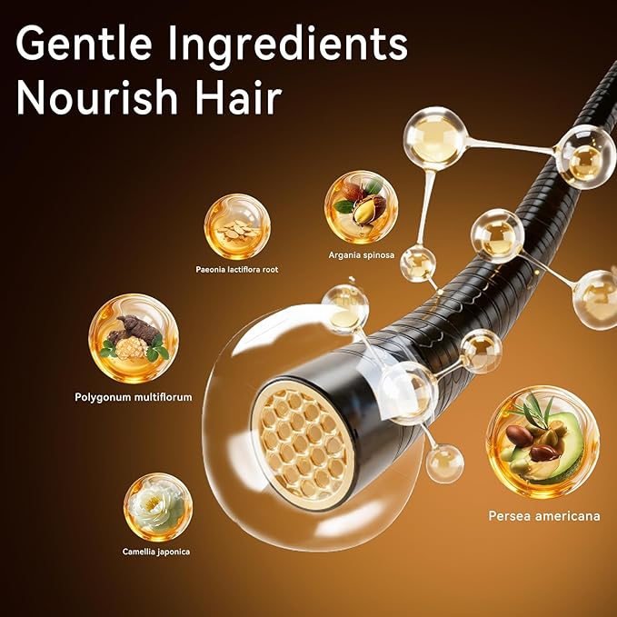 Gray Hair Color Stick, Portable Touch-Up Pen, Hair Color Comb For Men & Women, Instant Coverage for White Hair & Beard, Quick-Dry & Non-Fading