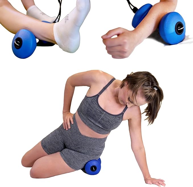 Deep Tissue Roller™ | Whole Body Self-Massage: Target Tension in Muscles & Fascia Using Leverage & Body Weight. Just Lean into it. Foam Rolling has Evolved!