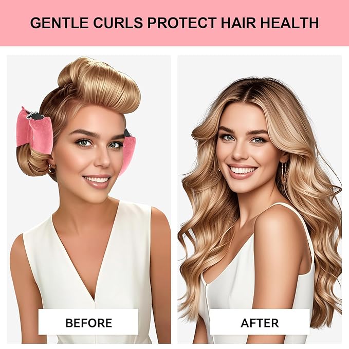 Togayu Heatless Curls Overnight Hair Care Set - Jumbo Velvet Hair Curlers