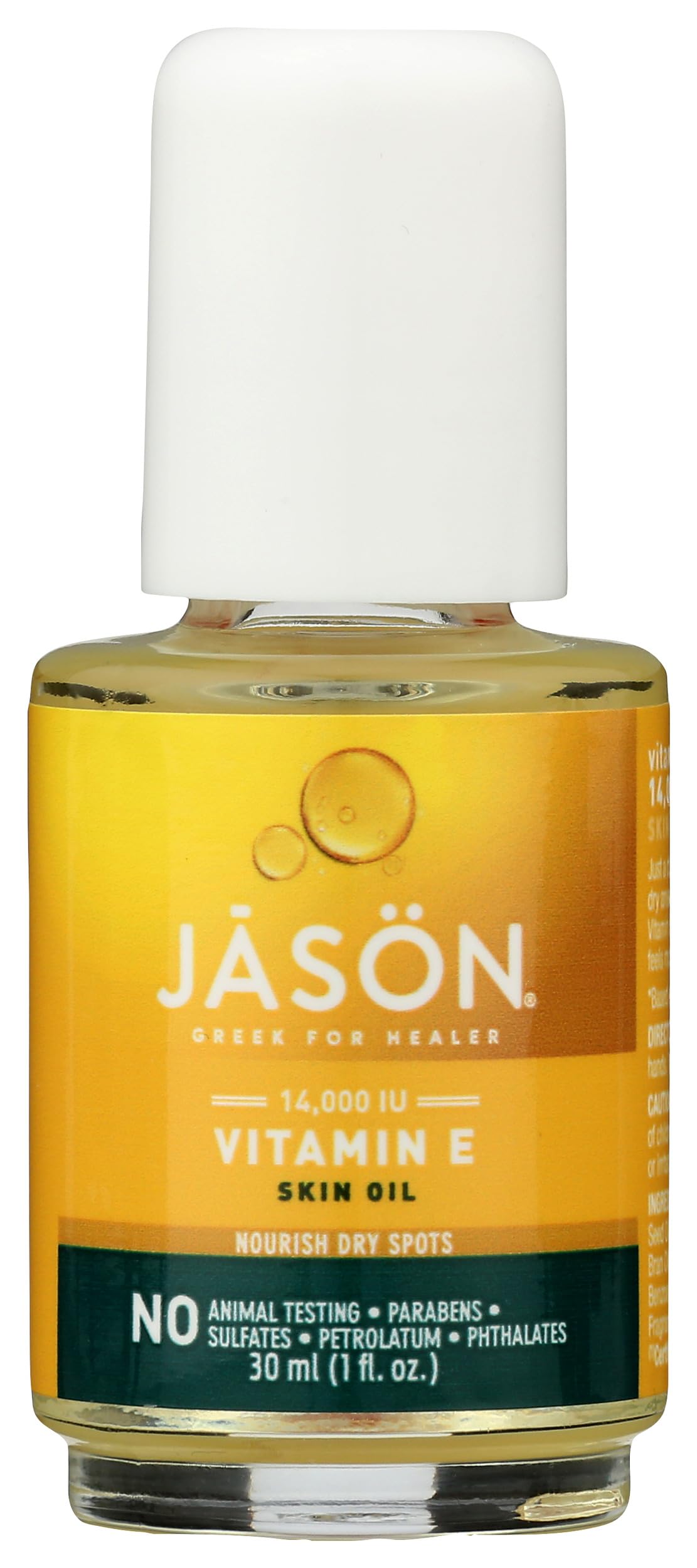 JASON Vitamin E 14,000 IU Moisturizing Oil , For Nourishing Dry Spots, 1 Fluid Ounces