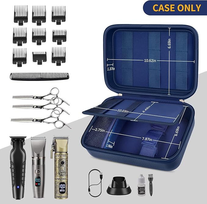 Boobowl Barber Accessories Bag for Clippers and Supplies, Hair Clipper Box