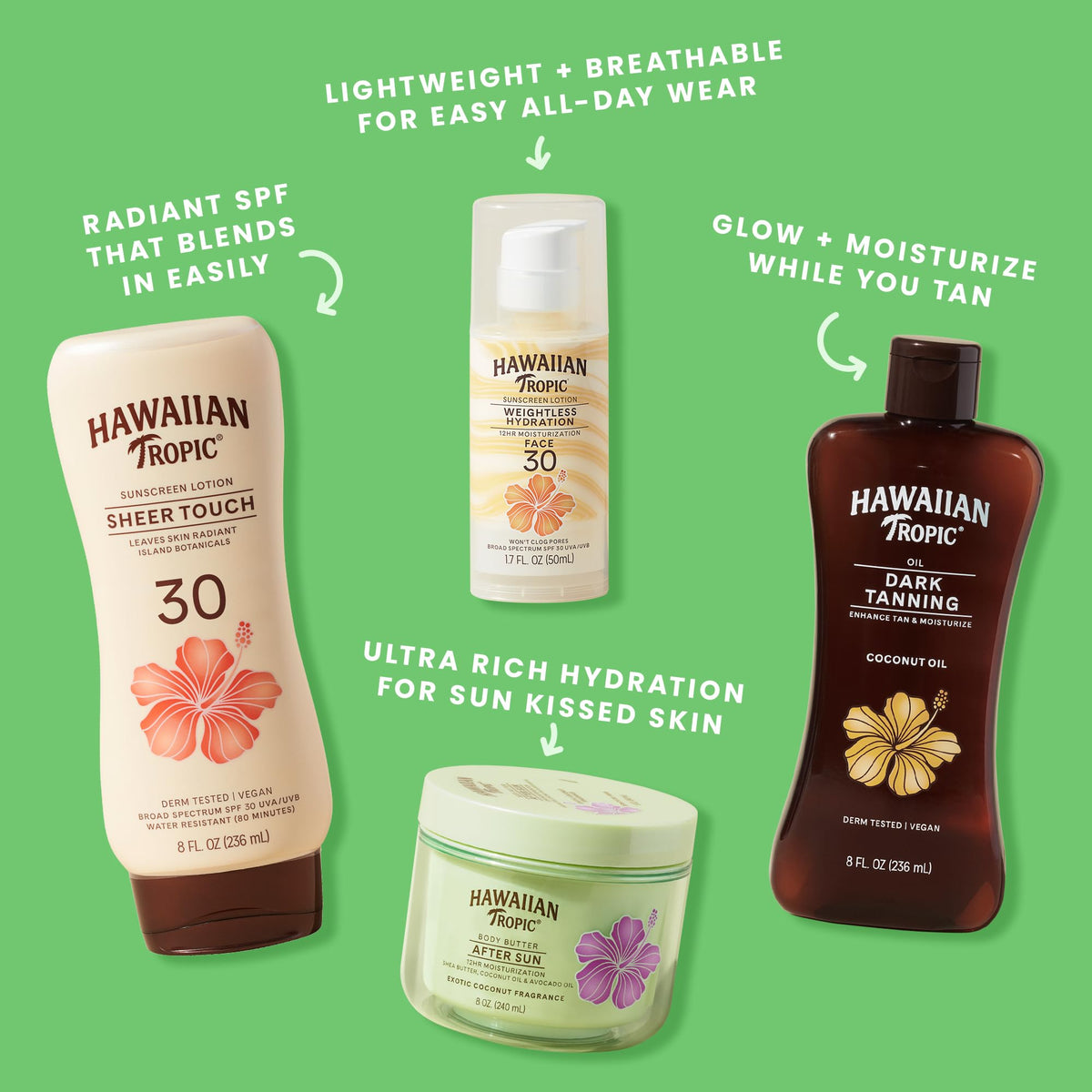 Hawaiian Tropic Lime Coolada After Sun Lotion, 16 Fl Oz (2 Pack)