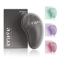 Crave Naturals Mini Detangler Hair Brush Black – Glide Thru Hair Detangler Brush for Women, Kids & Toddlers – Gentle Scalp Care, No-Pain Tangle-Free Hairbrush for All Hair Types, Travel Hair Brush