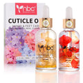 nbc BeautiLab Nail Cuticle Oil, 2Pcs 30ml Lemon & Orange Cuticle Oil Set Nail Growth Oil with Vitamin E, Jojoba Oil Natural Plant-based Cuticle Oil for Nails Smoothing, Nourishing, and Moisturizing