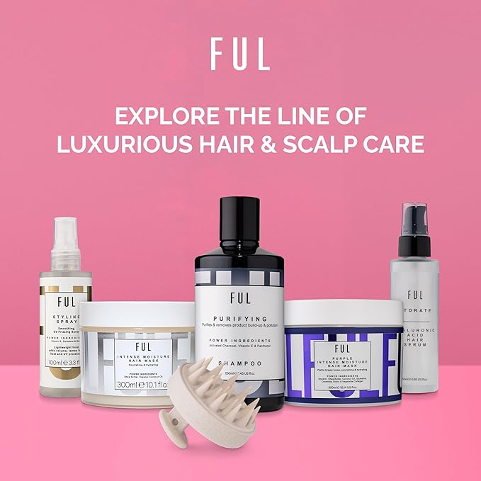 FUL Scalp Massager, Soft Silicone Brush for Hair Growth, Exfoliating Scalp