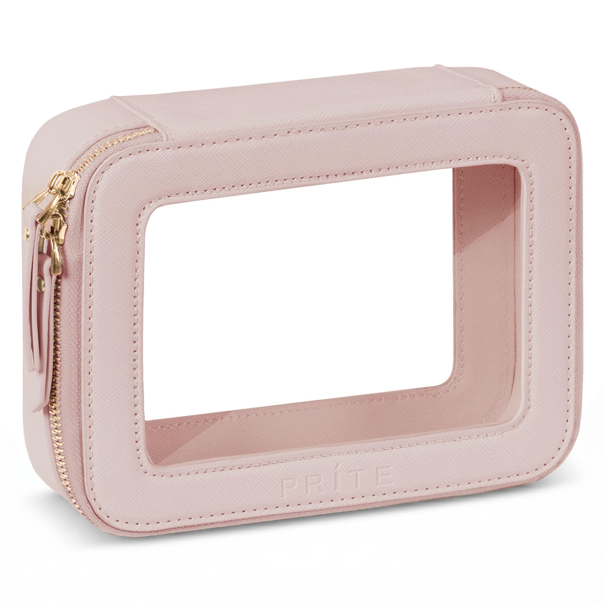 Prite Clear Makeup Bag Travel Cosmetic Organizer Toiletry Case for Women