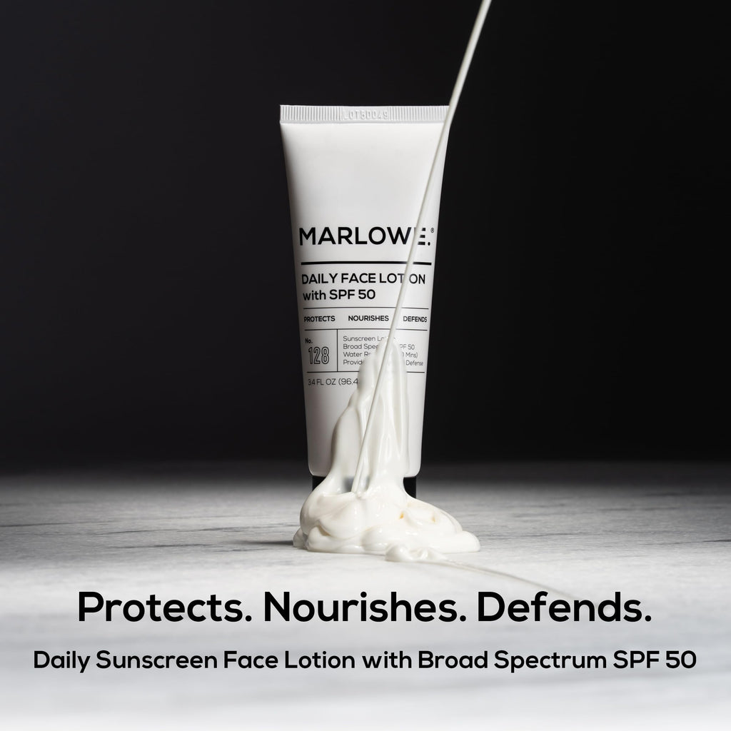 MARLOWE. Face Moisturizer with SPF 50, Daily Sunscreen Lotion, 3.4 oz
