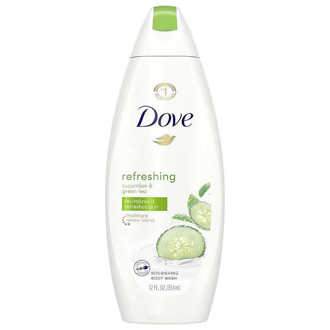 Dove go fresh Refreshing Body Wash Revitalizes and Refreshes Skin Cucumber and Green Tea Effectively Washes Away Bacteria While Nourishing Your Skin 11 oz