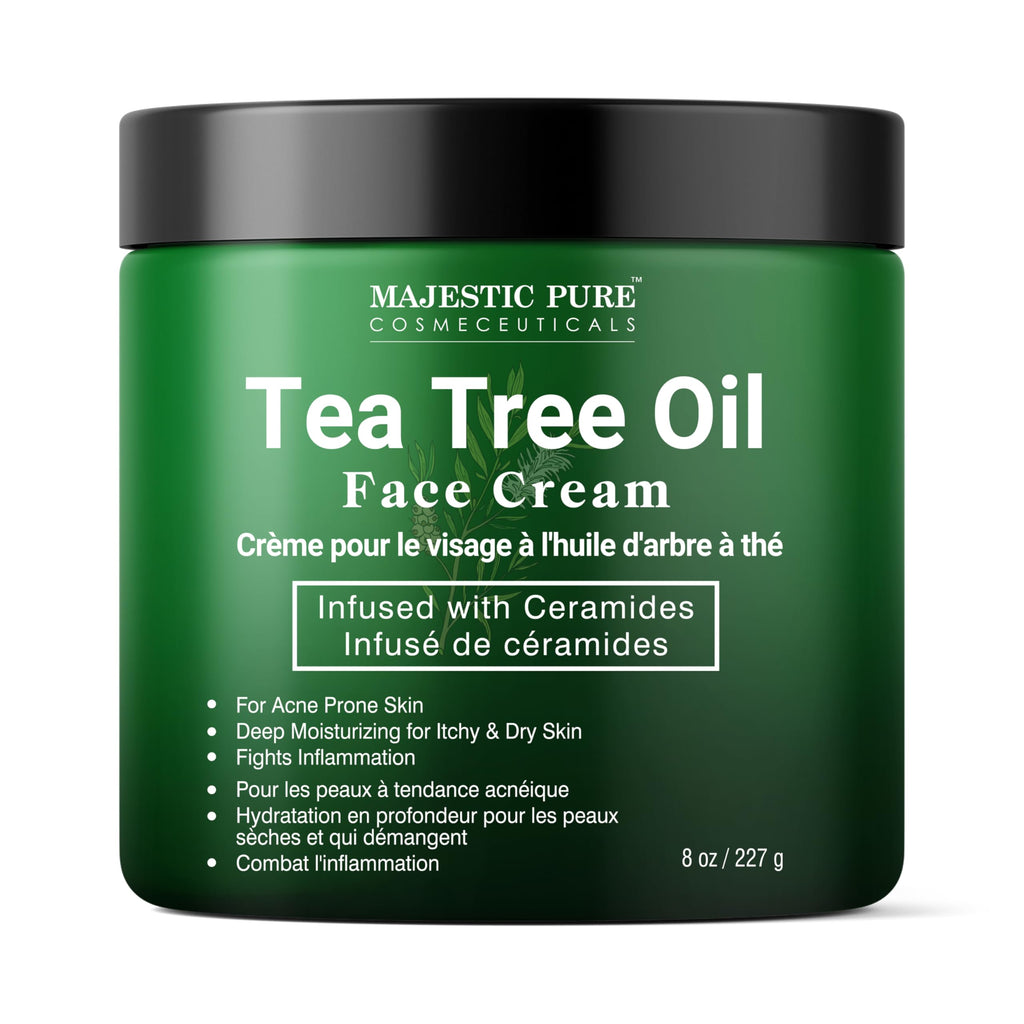 Majestic Pure Tea Tree Face Cream - 8 Oz