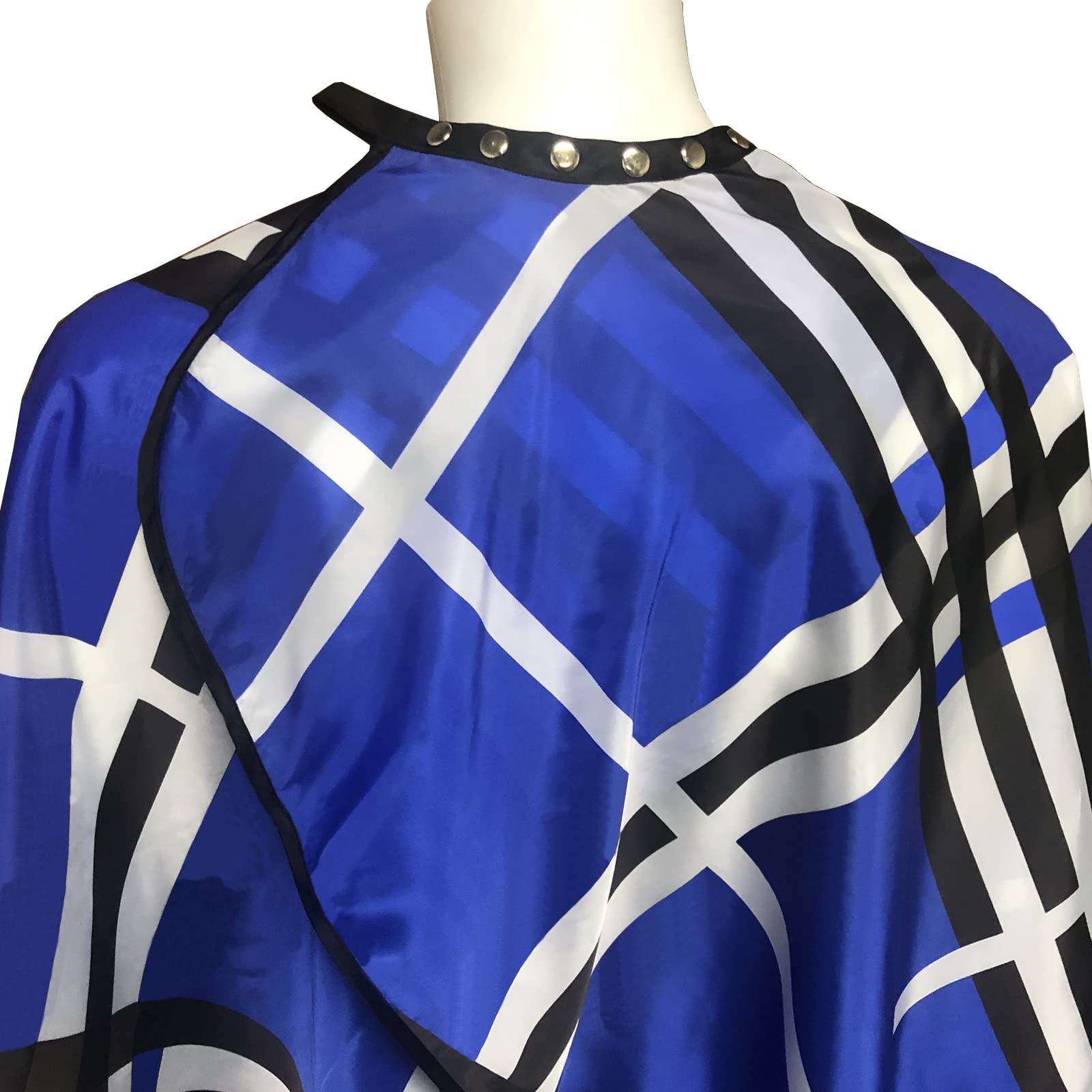 Pelocapa Haircut Barber Cape for Men - Professional Salon Cape With Snap Closures, Large Waterproof for Adults, Hair Cutting, Styling - 63" 56" (Blue)