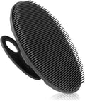 INNERNEED Silicone Body Cleansing Brush Exfoliating Scrubber, DGreen+Purple