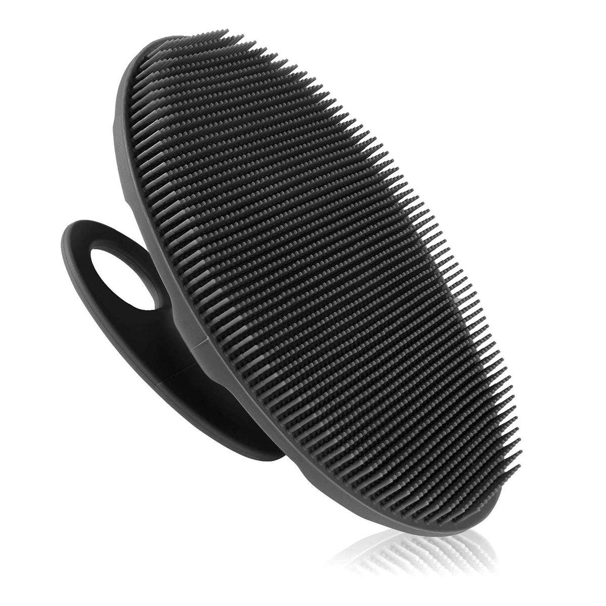 INNERNEED Silicone Body Cleansing Brush Exfoliating Scrubber, Dark Green