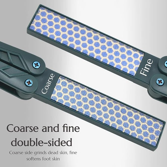 Foldable Nano Glass Foot File Callus Remover, Dual Sided Foot Scraper Hard Skin Remover, Portable Foot Scrubber for Wet/Dry Use