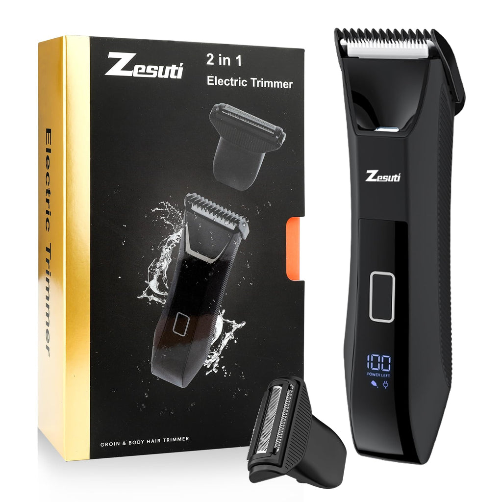 Zesuti Pubic Hair Trimmer for Men,Manscape Body,Groin,No Nick Ball Trimmer