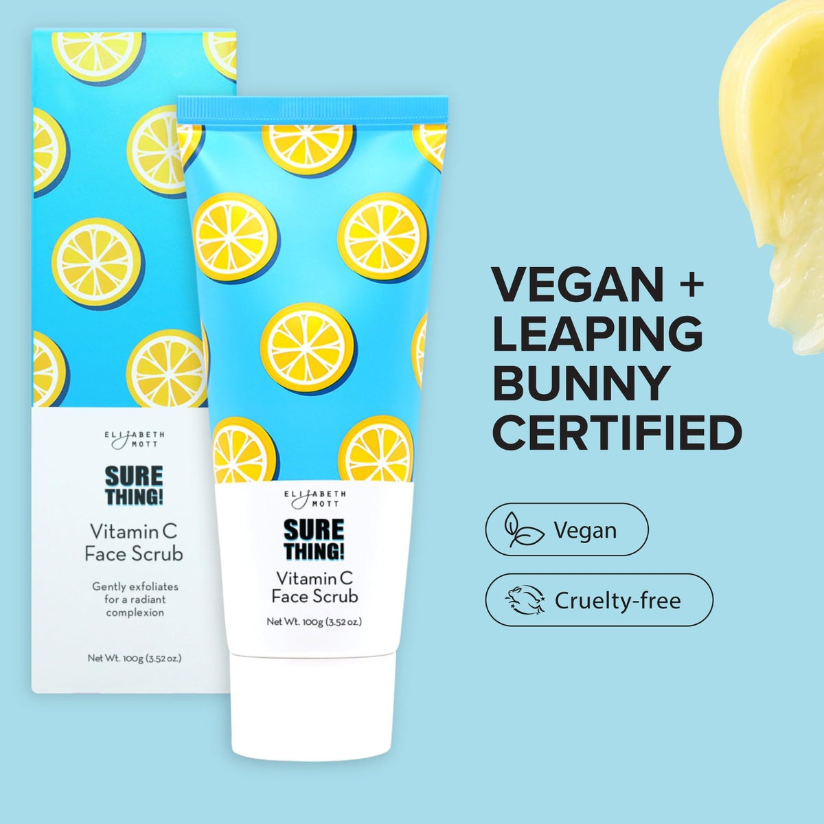 Elizabeth Mott Sure Thing Vitamin C Face Scrub, 3.52oz
