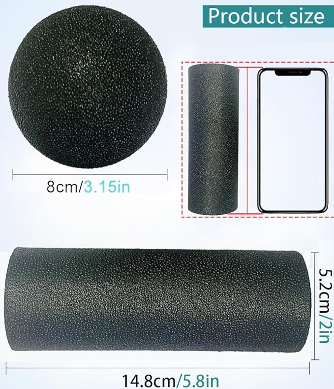 XCZGSW Mini Foam Roller, High Density Massage Tool for Physical Therapy