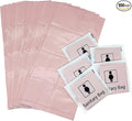 Sanitary Napkin Disposal Bags, Individually Wrapped, 100 Pack Feminine Hygiene Disposal Bags for Pads, Tampons, Privacy Protection, Pink