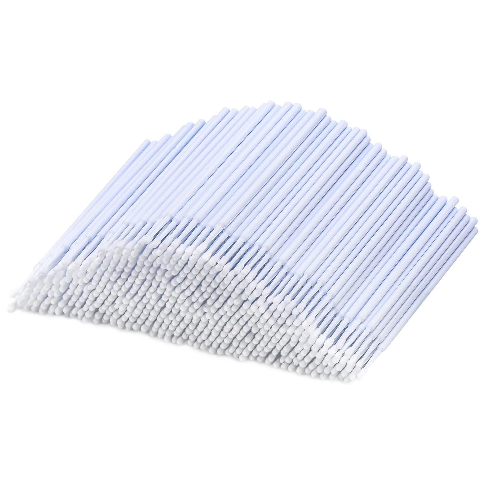 Tbestmax 500 Pcs Micro Applicator Brush Micro Swabs, Disposable Eye Lashes Mascara Wands for Eyelash Extension White