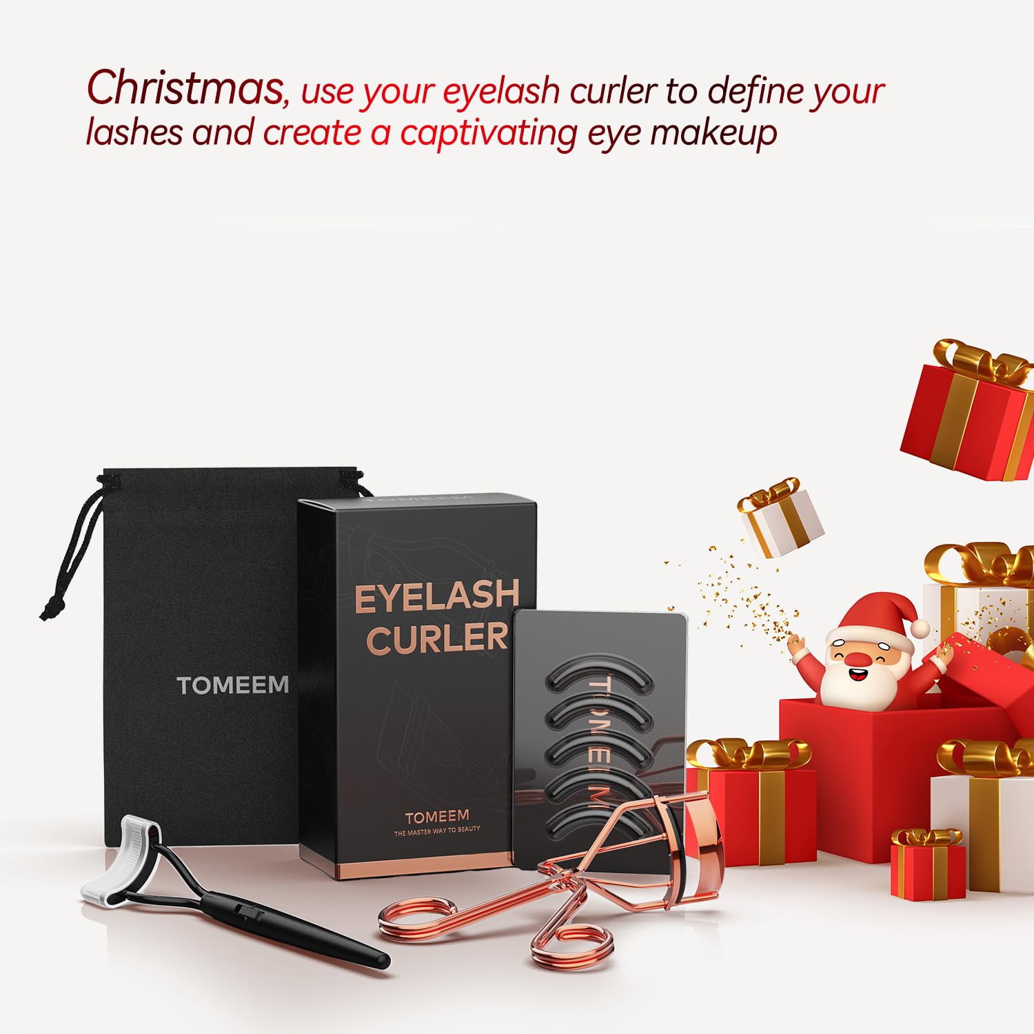 Eyelash Curler with Comb, Professional Volumizing Lash Lift Curler Kit