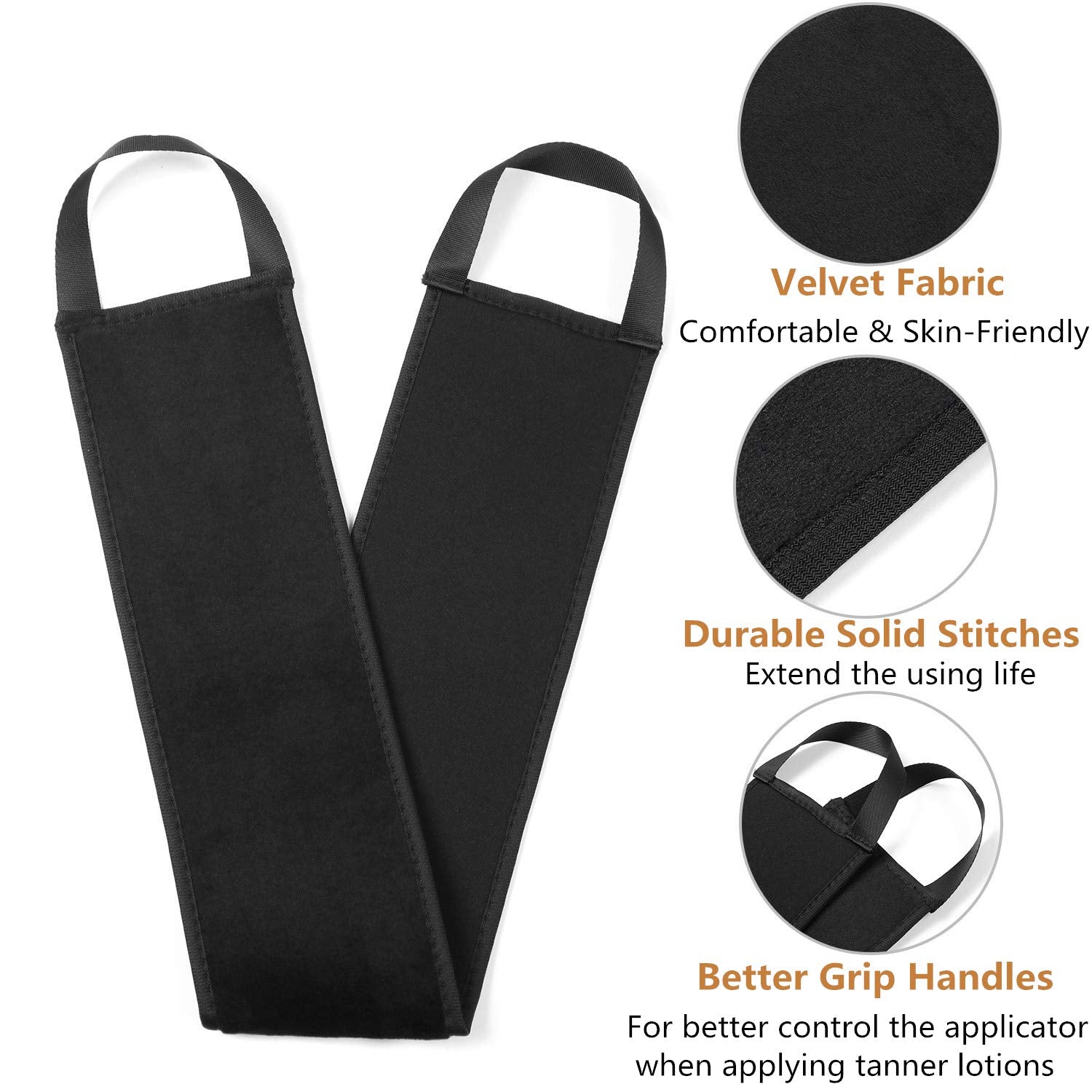 Yvoier Streakless Self Tanning Mitt Applicator Kit, 5 Pack Self Tanner Mitt with Tanning Glove, Self Tanner Back Applicator, Tanning Brush, Mini Face Glove and Exfoliating Mitt
