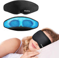 ATreebay 3D Gel Cooling Eye Mask, Weighted Eye mask for Sleeping, 3D Contoured Cup No Pressure Night Blindfold Sleep Mask, Ice Cold Pack Eyes Cold Compress for Puffy Eyes, Dark Circle, Black