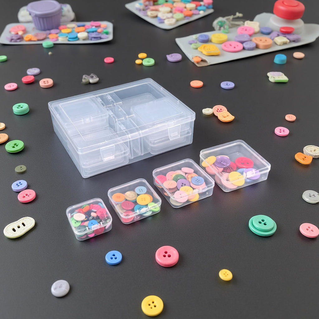 Goodma Small Bead Organizers, 78 Pieces Mixed Sizes Plastic Storage