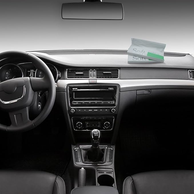 50 Sheets Car Tissue Refills, 300 Sheets Travel Size Handbag Tissues, Facial Napkins Fit for Car Visor Tissue Holder, Cylinder or Box Round Container, 6 Bags
