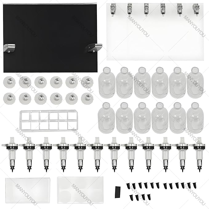 ZIXIAOS Perfume Refill Tool Kit with 12 Bottles, Perfume Dispenser Transfer Tools, Liquid Filling Machine Transfer Kit for Liquid Cologne Fragrance Sample Essential Oils