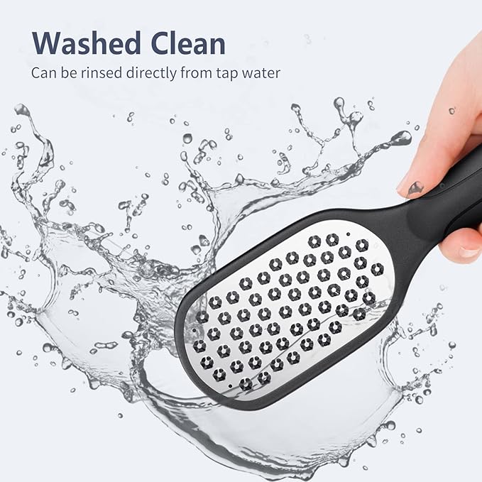 Foot Rasp Foot File and Callus Remover. Professional Foot Care Pedicure Stainless Steel File to Remove Hard Skin. Can Be Used On Both Wet and Dry Feet. -AsonTao